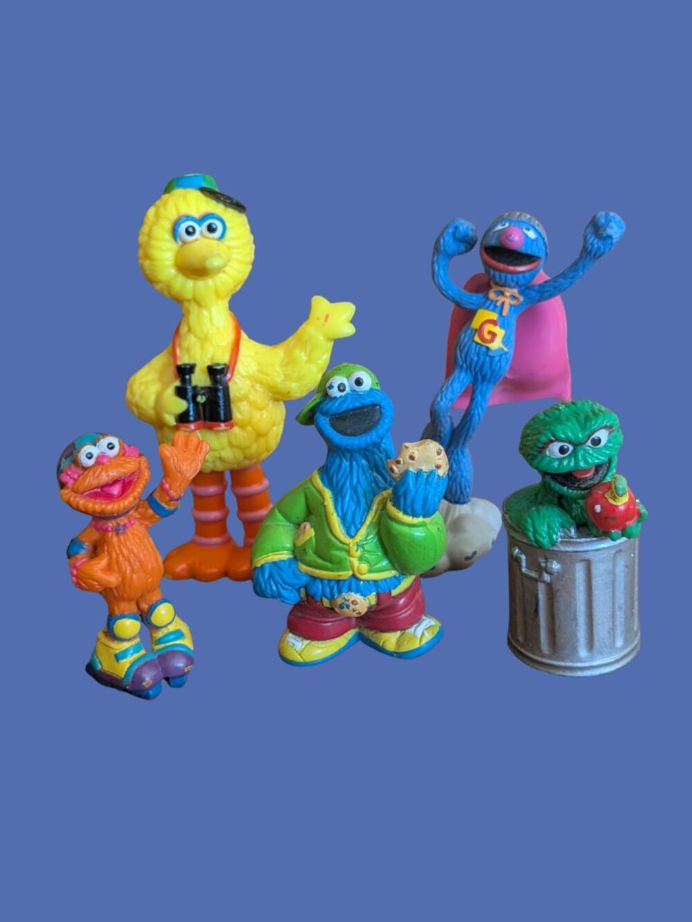Sesame Street Lot of 5 Vintage PVC Figures